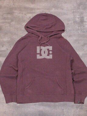 Vintage VTG Y2K 2000's 00's DC Shoes Skater Burgundy Hoodie